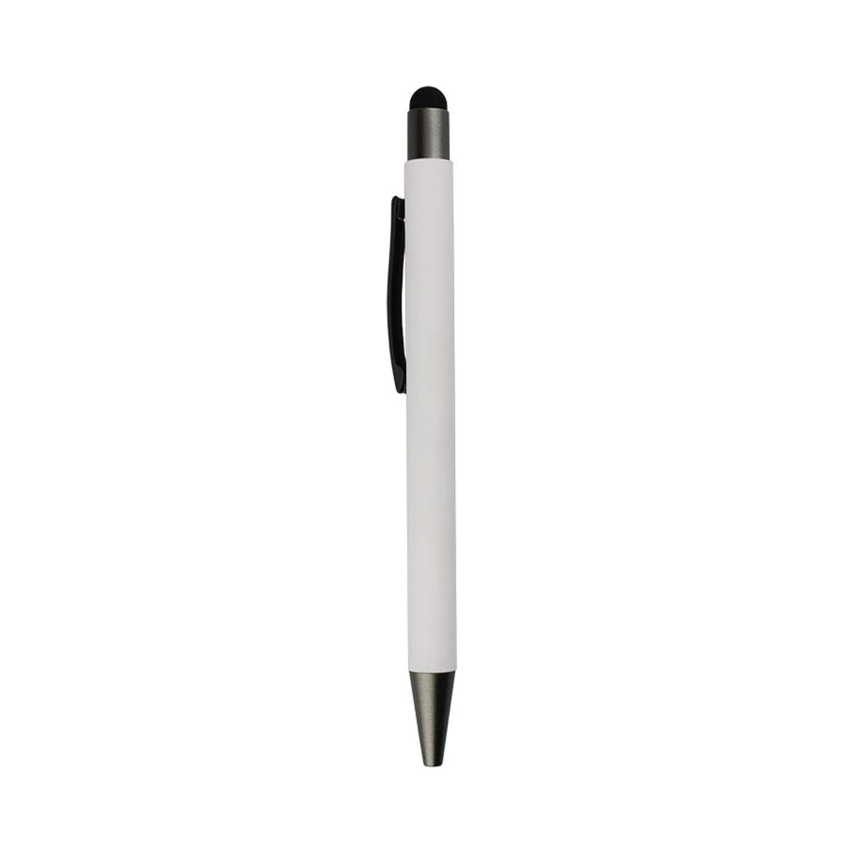 Metal pen with color stylus white