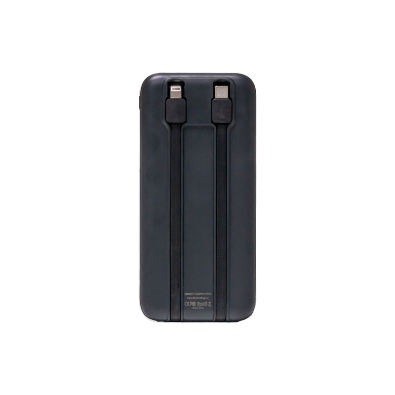 10000mAh Dual Cable Power Bank with Digital Display