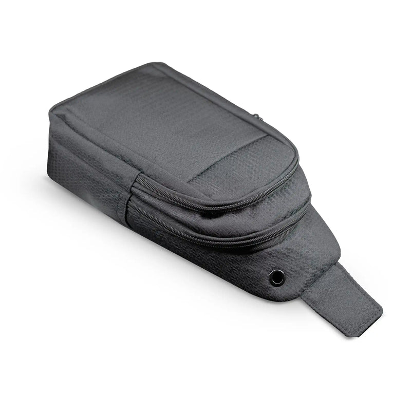 Compact black shoulder side bag with adjustable strap and zipper compartments 9. SEO Keywords Embedded: