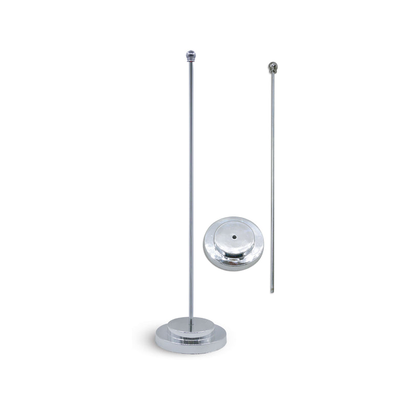 Flag base Silver color