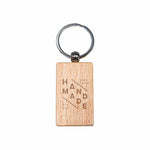Bamboo keychain Rectangle shape