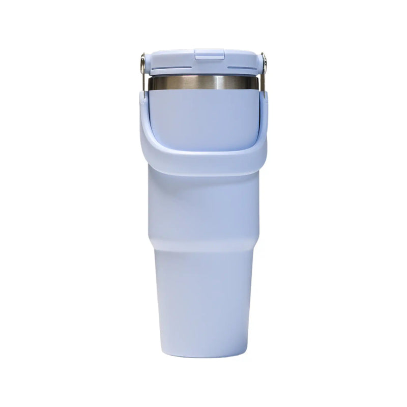Tumbler with Handle and Sipper Ice Blue