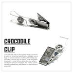 Crocodile Badge Clips with Clear PVC Straps