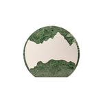 Green Stone Round Plaque Award With Metal Plate