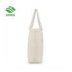 Seyist canvas bag open at the top showing internal capacity