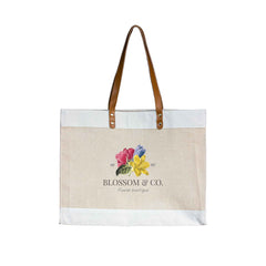 Juco Canvas Bag with Leather strap