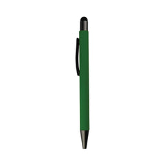 Metal pen with color stylus green