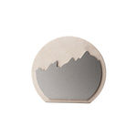 White Stone Plaque Award With Metal Plate