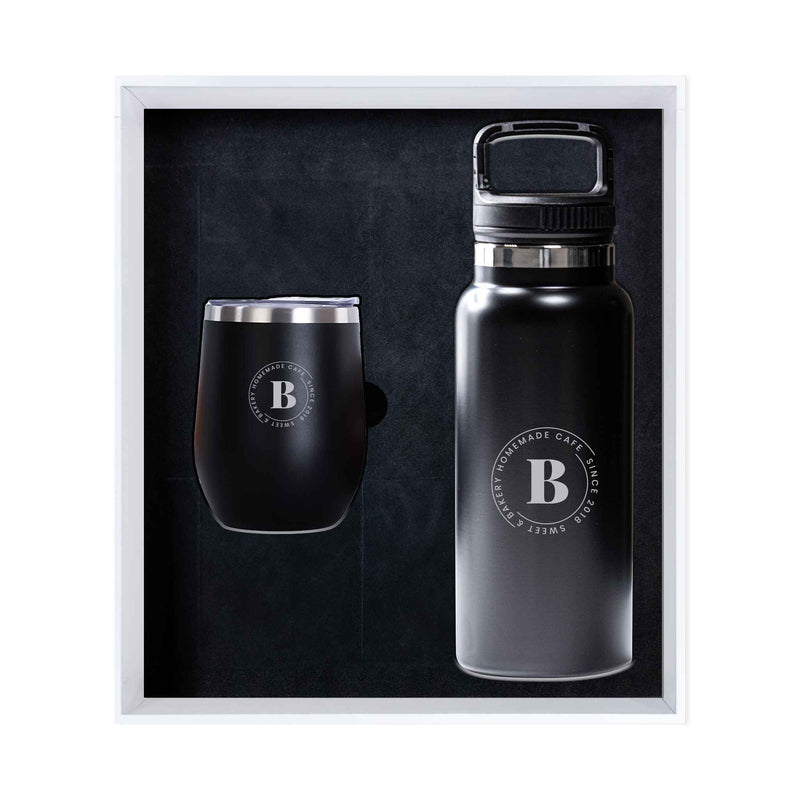Drinkware Giftset with Premium Bottle and Coffee Mug
