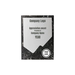 Black Stone Plaque Award with Metal Plate