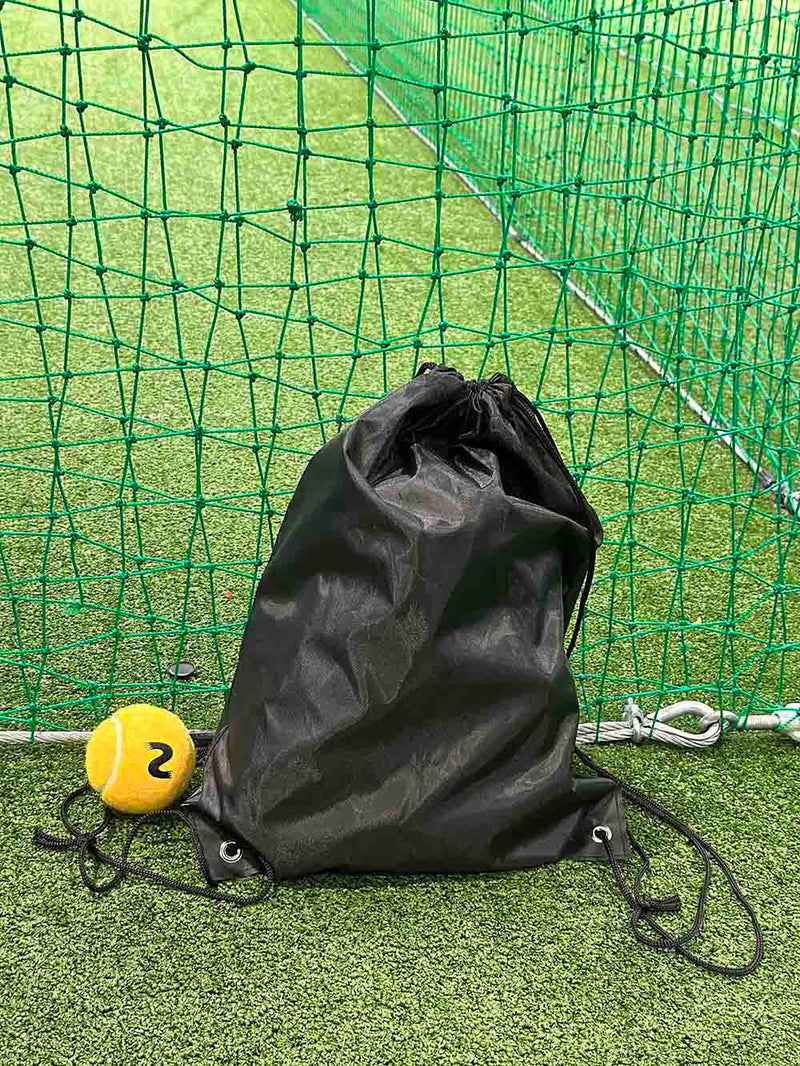 Draw String Bag with Leather corner – custom branded corporate gift, Kaaf Creations UAE