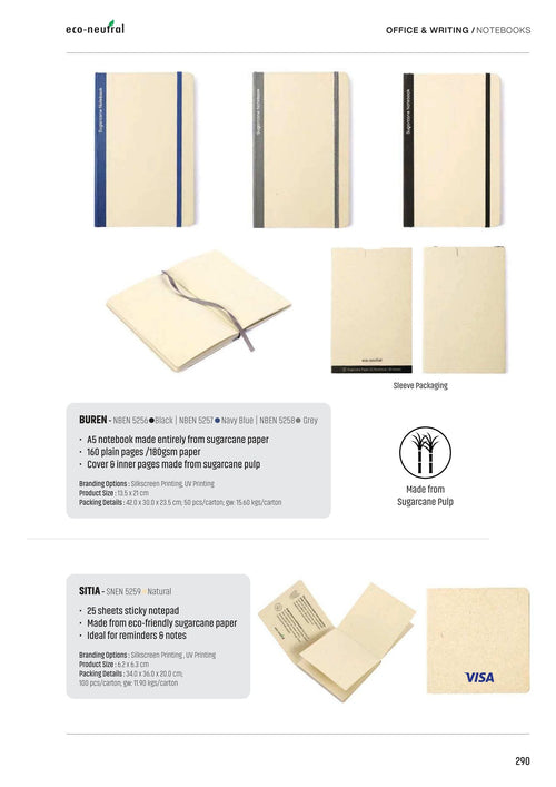 Notebooks & Diaries - corporate gifts catalogue, Kaaf Creations