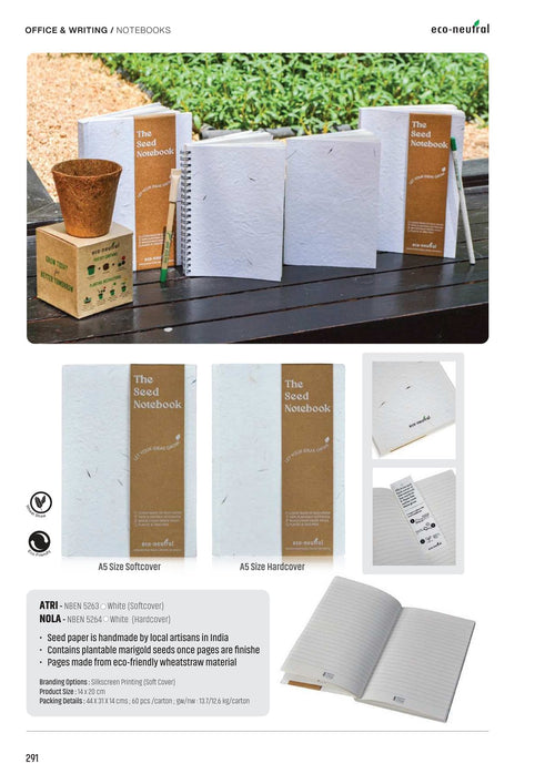 Notebooks & Diaries - corporate gifts catalogue, Kaaf Creations