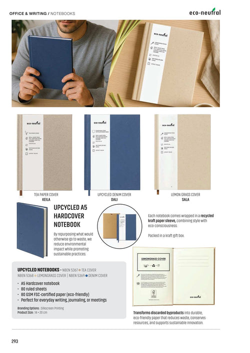 Notebooks & Diaries - corporate gifts catalogue, Kaaf Creations