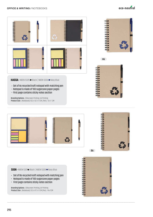 Notebooks & Diaries - corporate gifts catalogue, Kaaf Creations