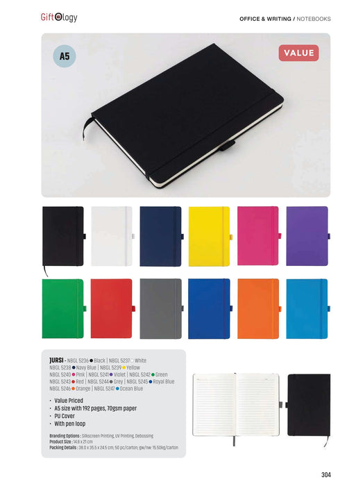 Notebooks & Diaries - corporate gifts catalogue, Kaaf Creations