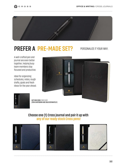 Cross Journals - corporate gifts catalogue, Kaaf Creations