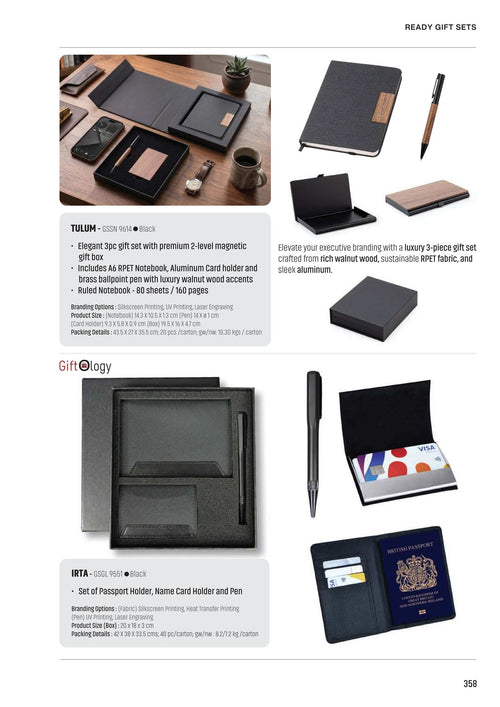 Ready Gift Sets - corporate gifts catalogue, Kaaf Creations