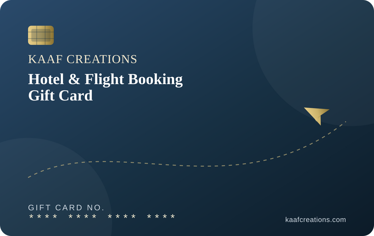 Hotel & Flight Booking Gift Card